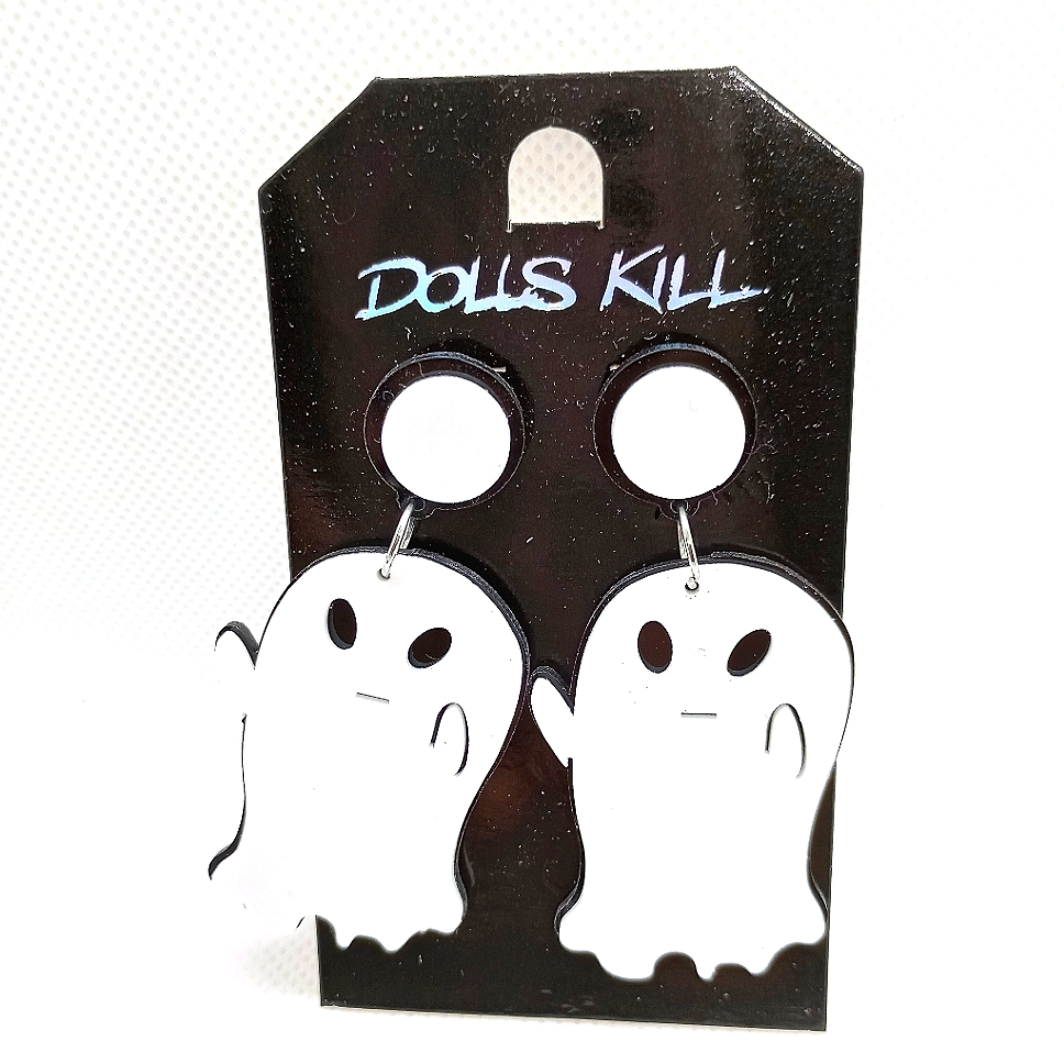 Ghost Statement Post Earrings